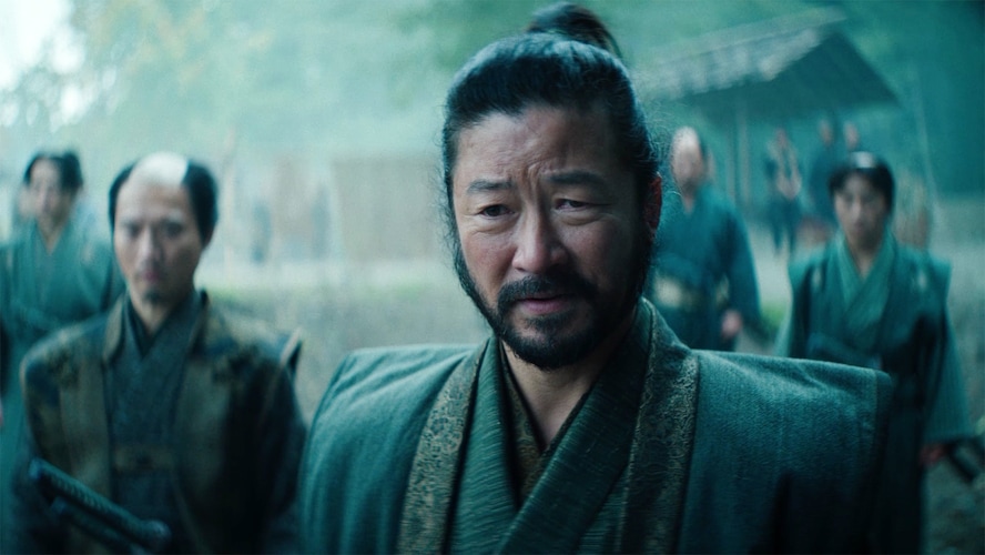 Close up of Yabushige from FX's Shōgun. 