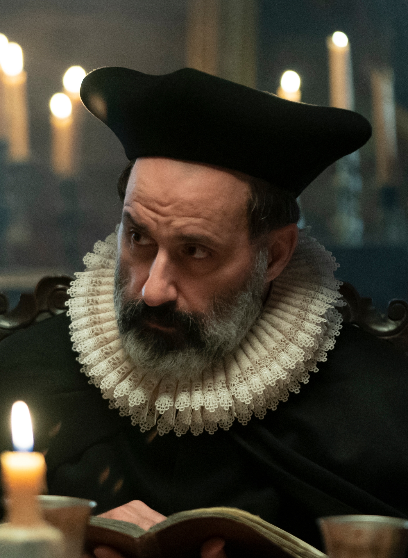 Close up shot of Dell'Acqua in FX’s Shogun