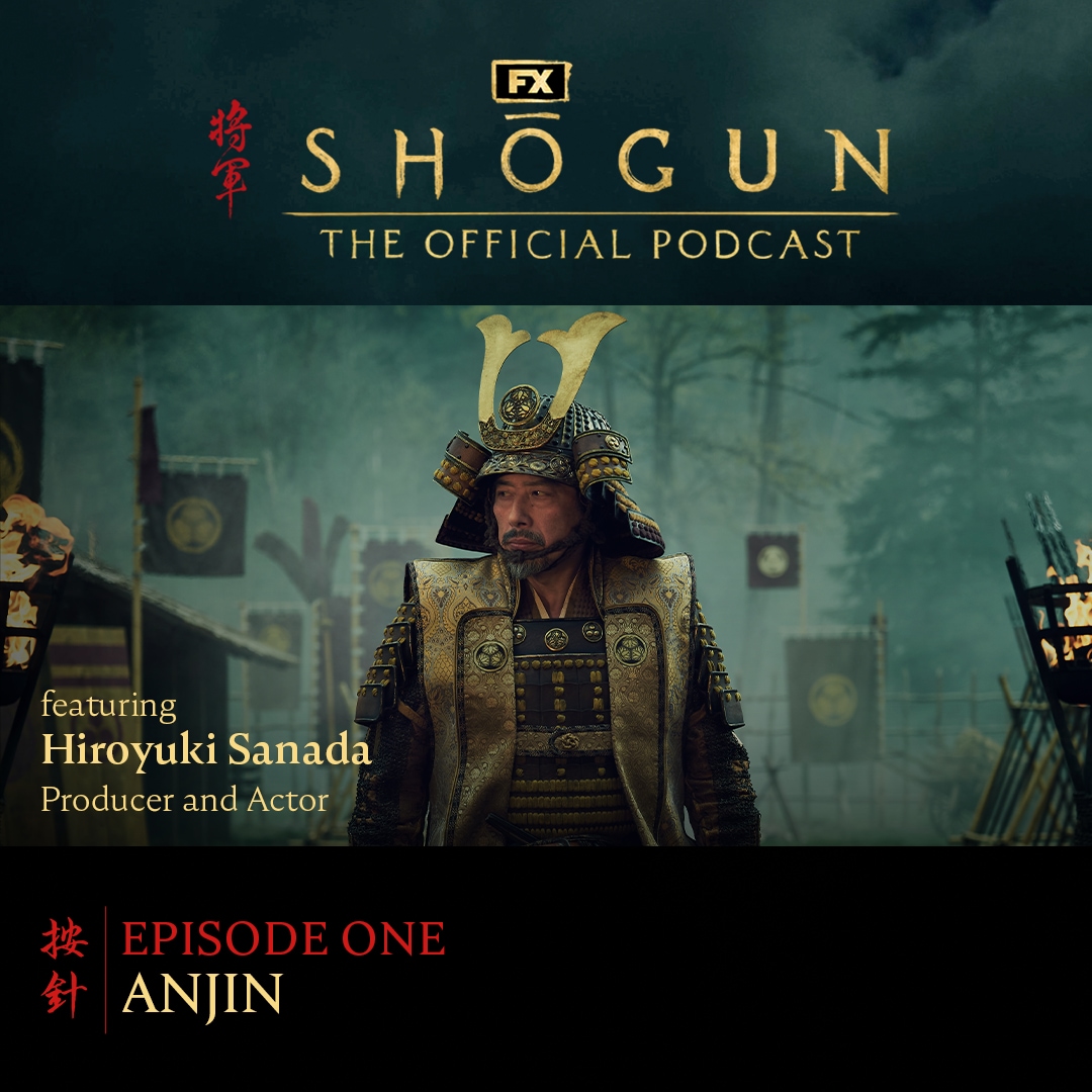 Podcast episode one cover featuring Hiroyuki Sanada