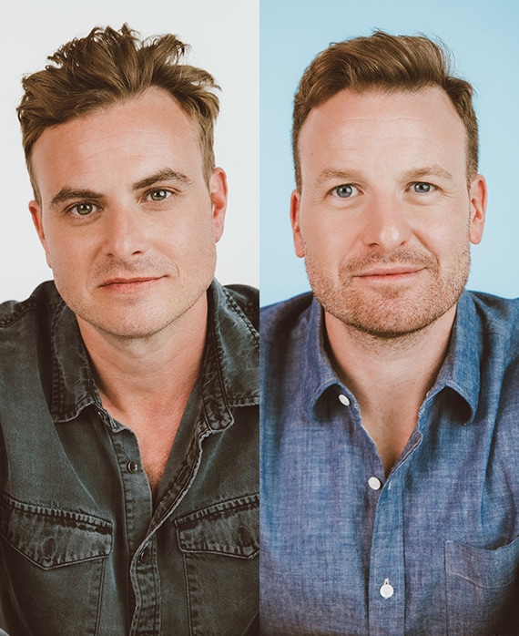 Headshot of John and Dave Chernin